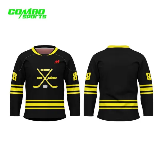 Combo Sports Different Design 100 % Polyester Ice Hockey Jersey