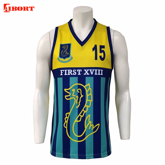 Aibort 昇華カスタム Afl シングレット カスタムメイド Afl ジャージ (L)